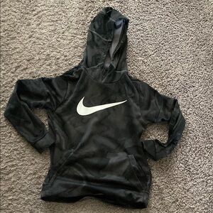 Nike Black Pullover Hoodie with Large Logo